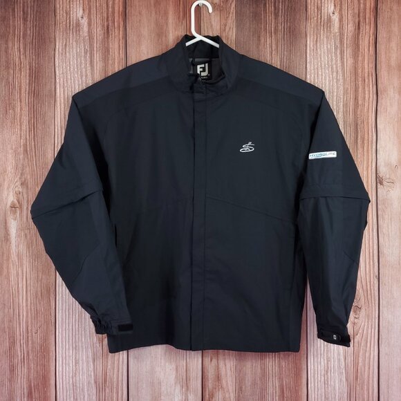 Footjoy FJ Dryjoys Hydrolite Springfield Country Club Golf Mens XL Black Jacket - Picture 1 of 16